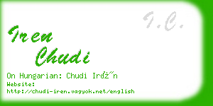 iren chudi business card